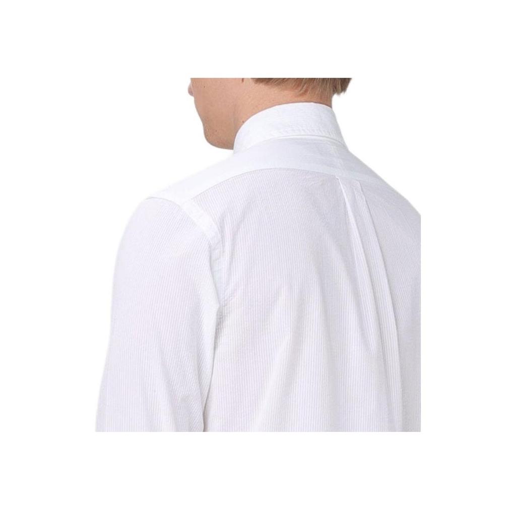 Polo Ralph Lauren Solid Color Button Long Sleeve Shirt Men Shirts White 710938519-001