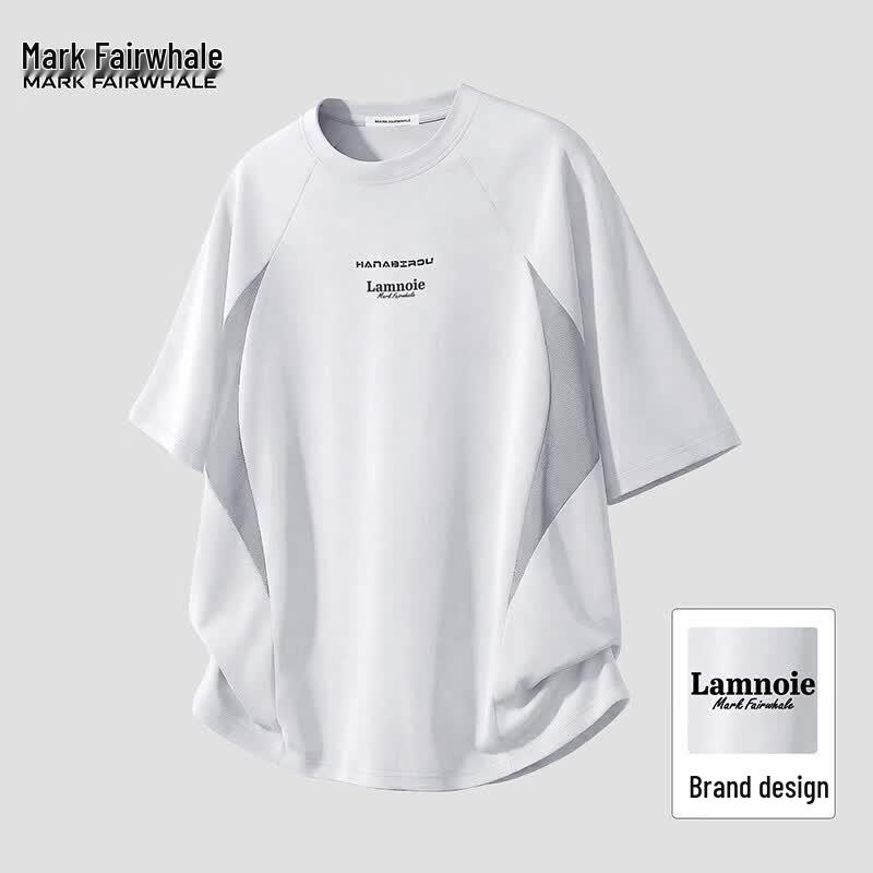 

Mark Fairwhale Men s Mesh Panel Cotton T-Shirt L