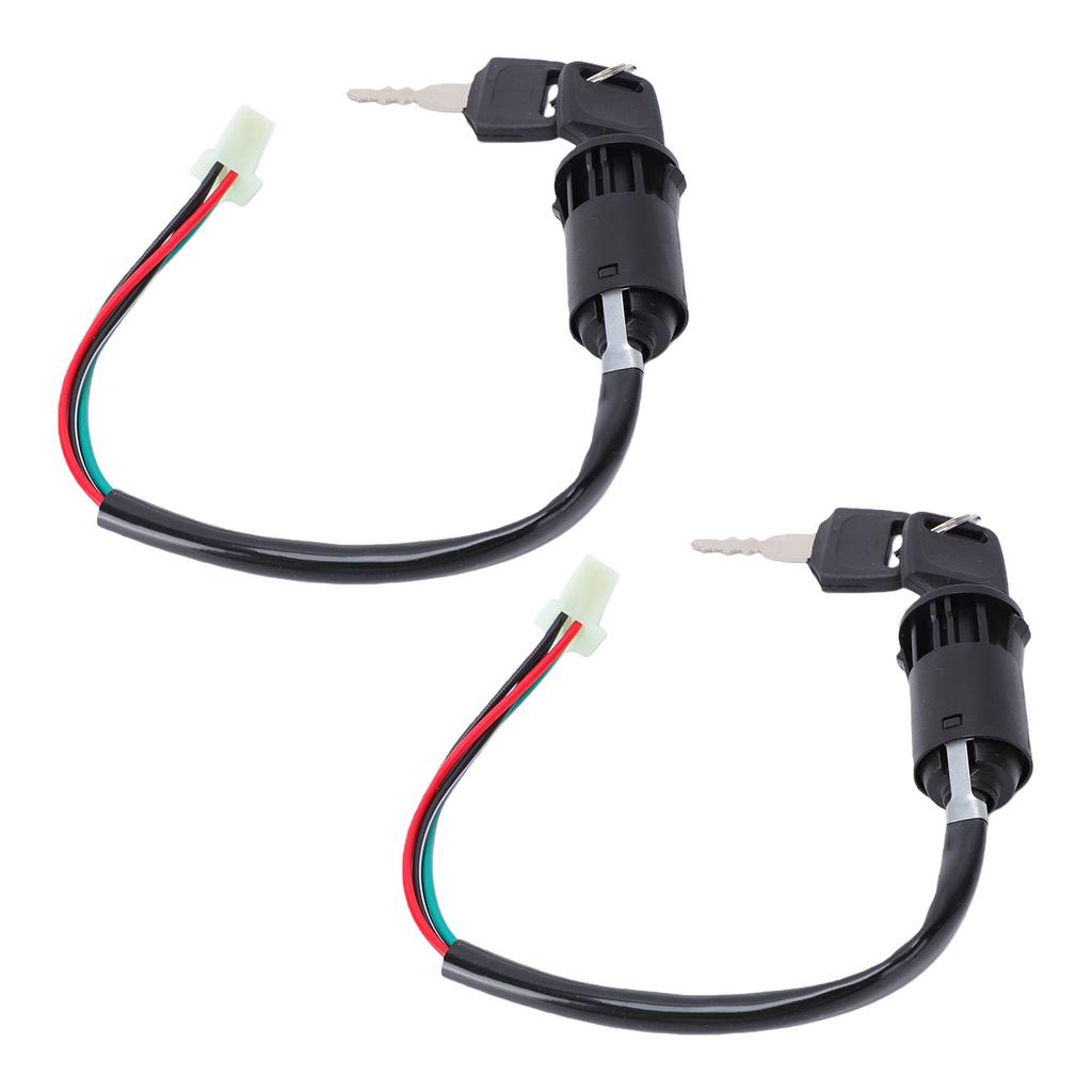 2 Pack 4 Pin Ignition Key Switch Set Universal for 50mL 70mL 90mL 110mL 125mL 150mL 200mL 250mL Dirt Bikes ATVs