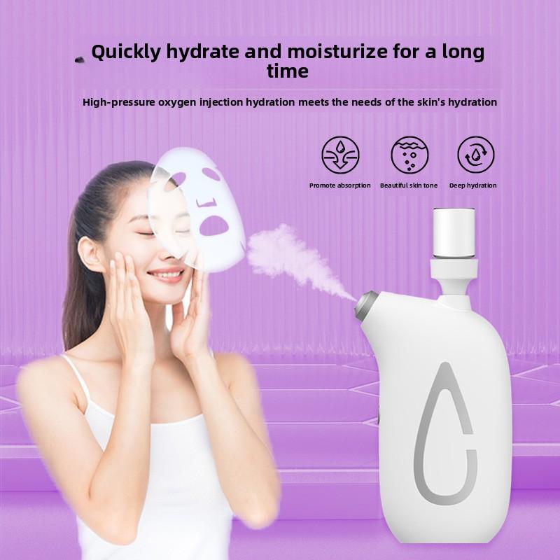 Přístroj pro injekci kyslíku Ruční rozprašovač Přenosný Nano-hemimetr Vysokotlaký Studený Sprej Esence Speciální Nástroj pro Zásobování Vodou