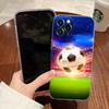 Feuer Fußball Hülle Für Apple iPhone 17 16 15 14 13 12 11 Pro Max 16 Plus 16E 17Air 17Pro Handyhülle Fußball Silikon Funda