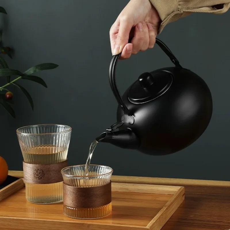 Stainless Steel Teapot Thickened Large-capacity Kettle Boil Tea Make Tea Restaurant Hotel Home Camping Kettle