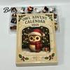 Niedliche Tier-Spielzeugsammlung 2026 Eule/Hund Adventskalender, 24 Tage Countdown bis Weihnachten mit Mini-Miniatur-Set Figuren-Ornamenten, PVC Sammlerstück