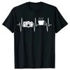 Fotógrafo Engraçado Amante de Café Câmera Fotografia Camisetas Verão Gráfica Algodão Streetwear Presentes de Aniversário Camiseta Homens