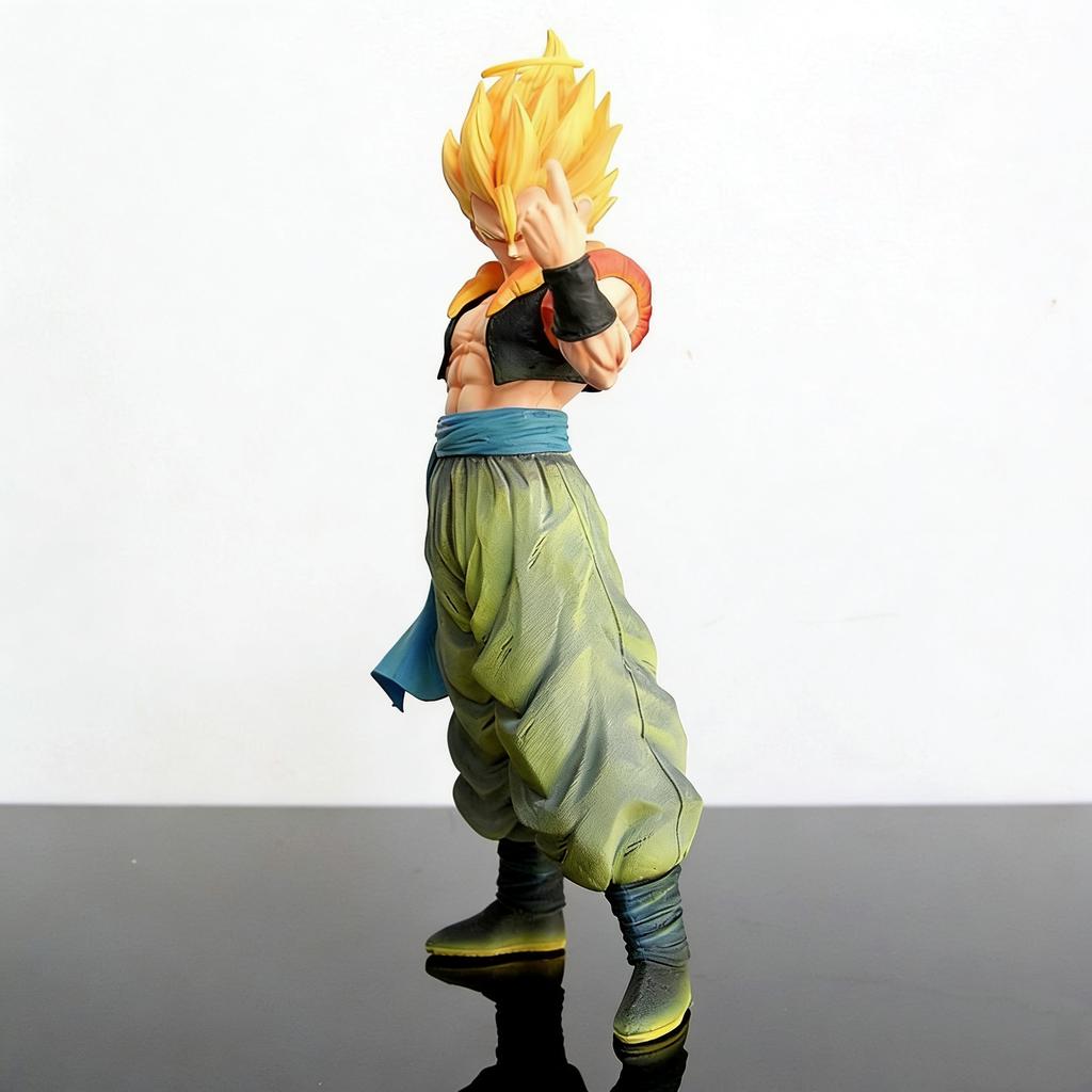 JJ Studio FXW Gogeta Super Saiyan Dragon BallZ The Fourth Form SSj3 12.2Inch/31cm Can move PVC Provocation Mini Figure Toys Gift