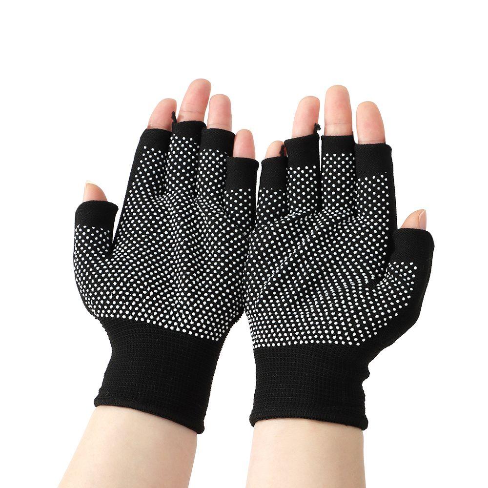 Yoga Breathable Bicycle Equipment Anti-slip Mitten Cycling Gloves Half Finger Gloves Work Mittens