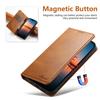 iPhone 17 Pro Max/Samsung S25 Ultra Leather Flip Case with Card Slot & Stand