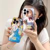 Angel Mahiru Shina Anime Phone Case for iPhone 16 15 14 13 12 11 X XR XS 8 7 Pro Max Plus Mini Colored Luxury Smartphone Pretty