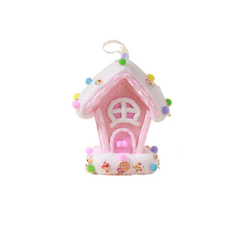 Multicolor Christmas Decorations Foam Ice Cream Christmas Tree Embellishment Festival Cartoon Candy House Hanging Pendants