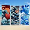 Towel Textile Bathrobe Beach Quick-Drying Ocean Lightweight Waves Portable Camping Swim Cartoon Pool Travel