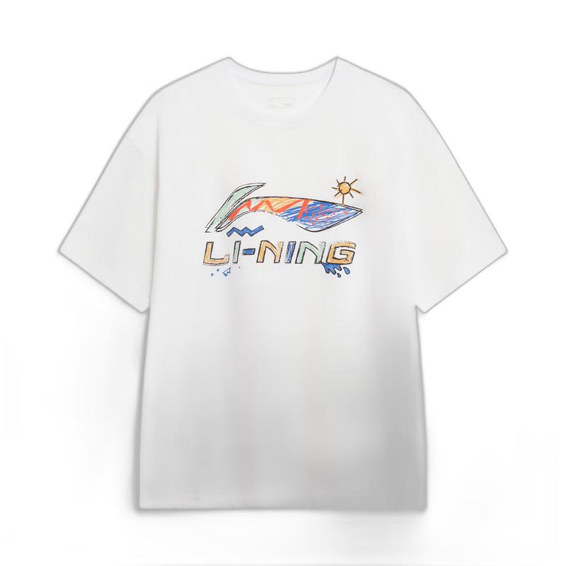Унисекс Повседневная хлопковая футболка Li-Ning XL