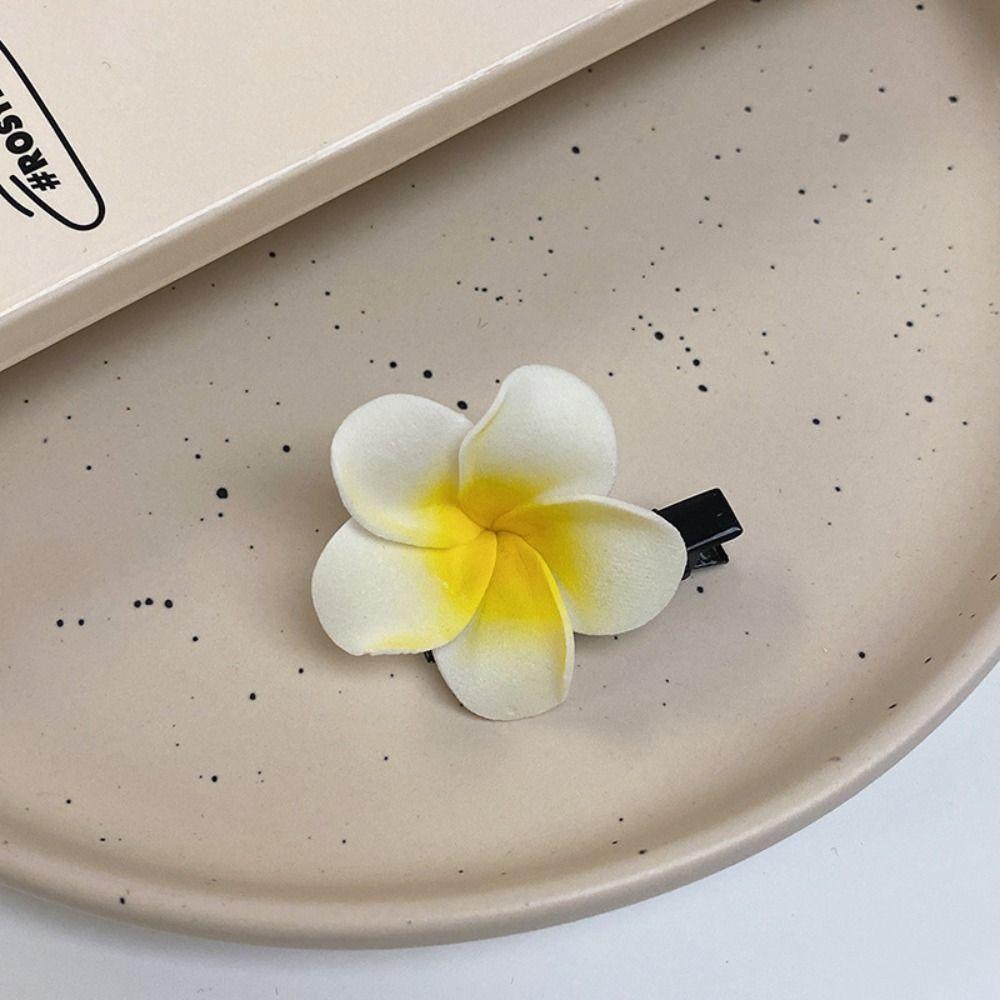 Korean Style Simulation Flower Hair Clip Bohemian Style Beach Hair Clip Cute Flower Hairpin  Summer
