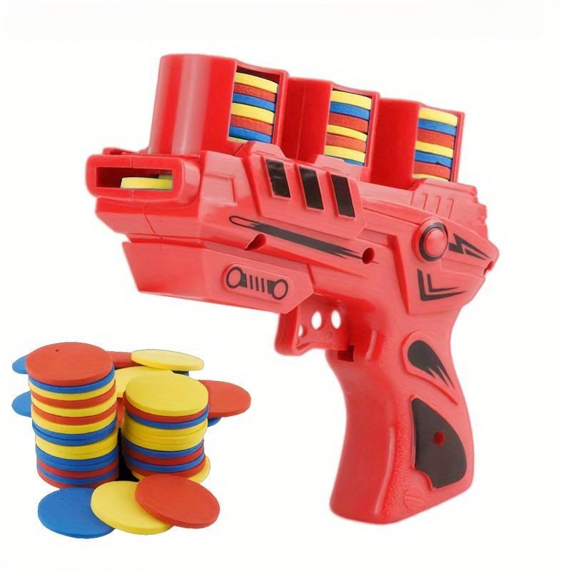 Interactive Cat Launcher Toy Anxiety Relief & Fun Pet Training, Red with Colorful Discs, Battery-Free, for All Cat Breeds, Cat Toys