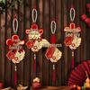 Double Happiness Pendant: Bridal Room Hanging Ornament for Doors