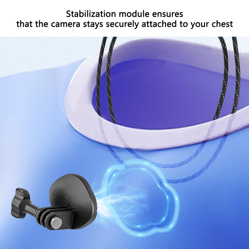 Action Camera Chest Mount First Person View Multi Angle Adjustment Stable Portable Convenient for Action 3 2