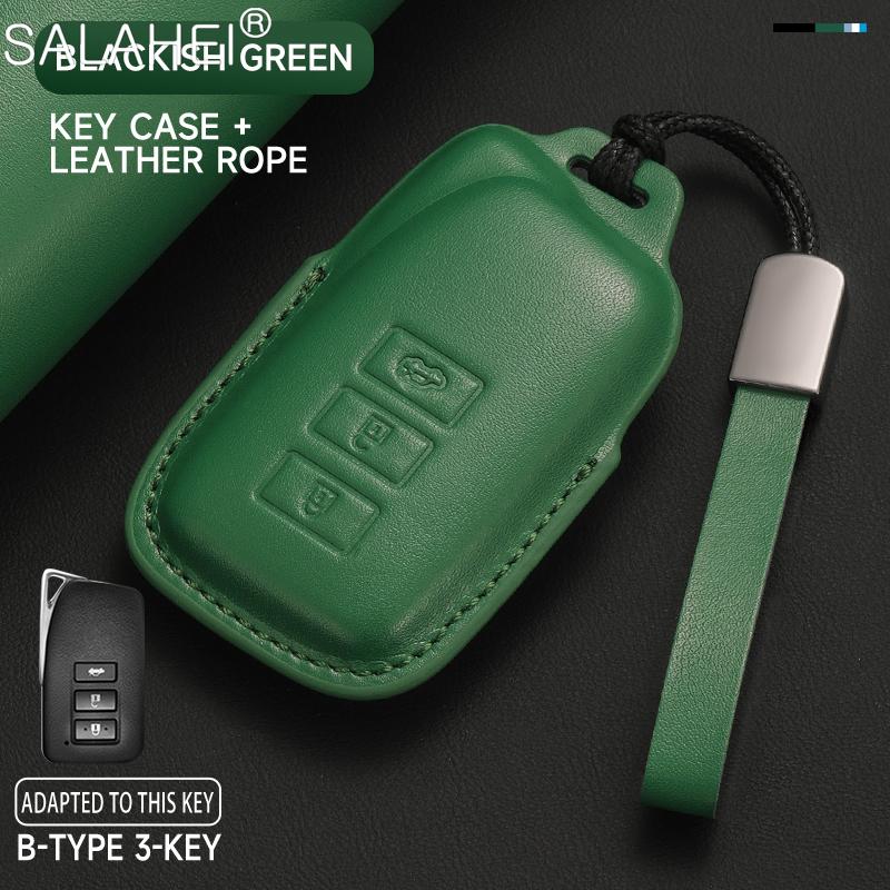 Leather Car Key Fob Cover Case Shell For Lexus Nx Is Rx Es Gx Lx Ls Ux Gs 200 260 300 350 Nx200 Nx300 Rx350 Es300 Auto Accessory