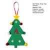 Weihnachtsbaum Anhänger Ornament mit Lanyard 26 Buchstaben Design Filzstoff Feiertag