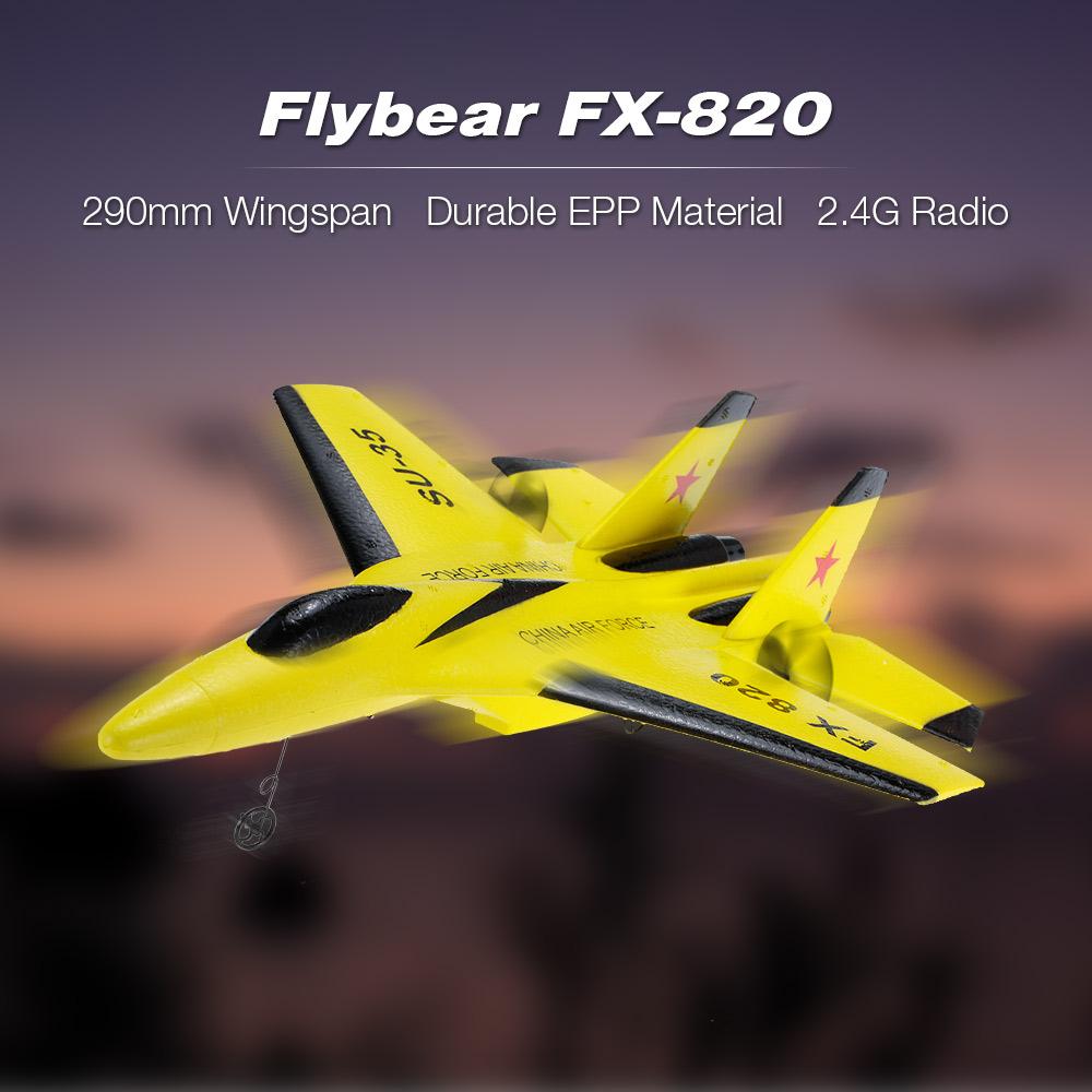Flybear FX 820 2.4G 2CH Remote Control SU 35 Glider 290mm Wingspan EPP Micro Indoor RC Airplane Aircraft RTF