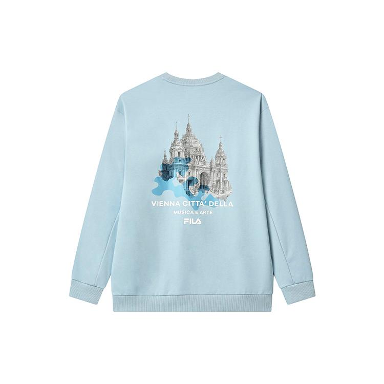 New FILA Sweatshirts Men's Ruoquan Blue F11M238202F-LB