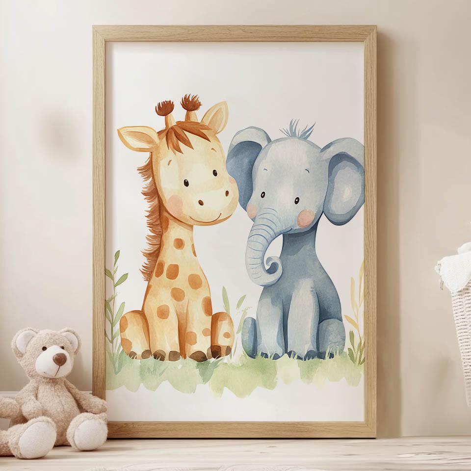 Plakat Przyjaciele Z Dżungli Plakat Przyjaciele Z Dżungli, 50X70 Cm, Bez Ramy, Płótno Premium Na Blejtramie