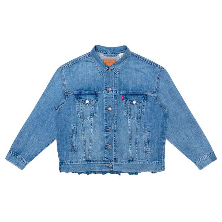 Levis Повседневная потертая джинсовая куртка с длинным рукавом Женские куртки 15822-0002 XS