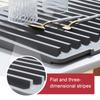 Sink Drain Mat Non-Slip Surface Large Size Thick Silicone Heat Resistant Flexible Cutlery Holder with Slope Drainage Design