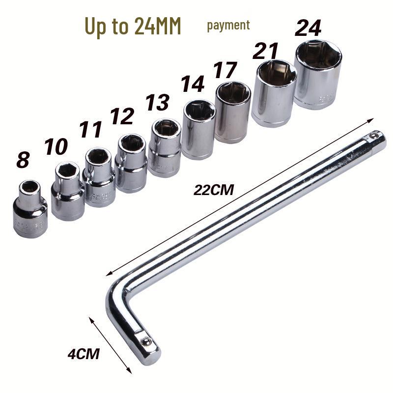 10-Piece Automotive Socket Wrench Repair Set