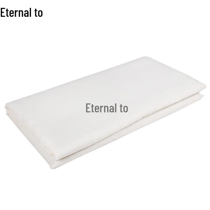White Single Cotton Mattress Pad 120x200cm