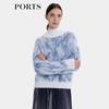 PORTS Women's Knitted Long-Sleeve Round Neck Sweater