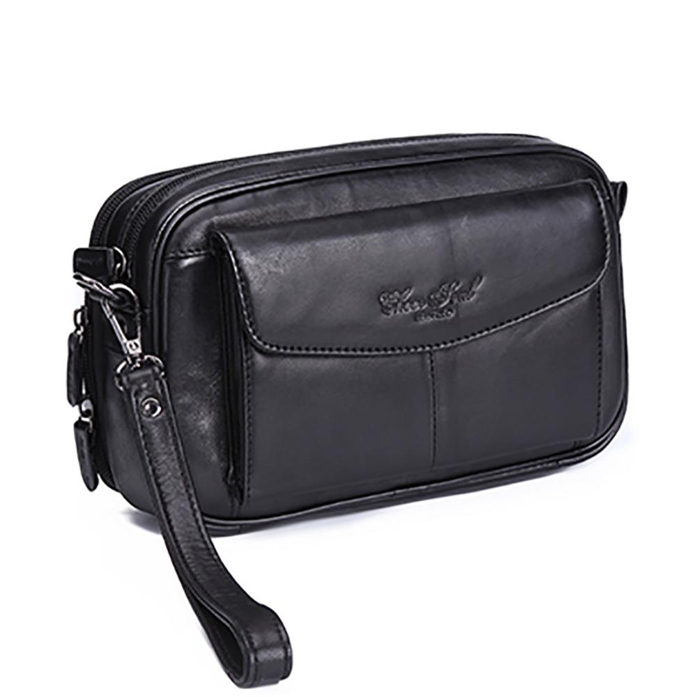 Ladies Luxury Bags Csw003 Men's Clutch Bag Long Wallet Purse Genuine Leather 6.4 Inch Mobile Cell Phone Case Pocket Business Cowhide Handy Wrist Bag