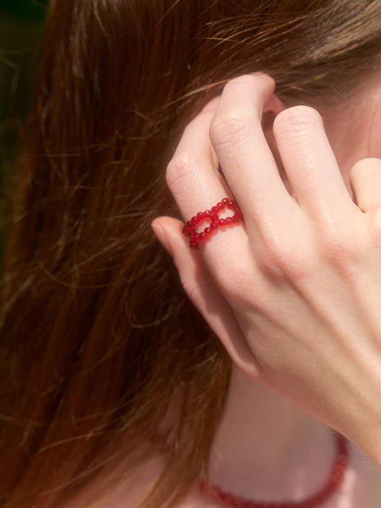 Love Me Monster Crystal Circle Ring (L242Mri030)