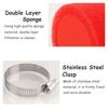 35/38/40/42/45/48/50mm Air Filter Black/Red Double Sponge Filter Cleaner Off Road Motorcycle ATV Beach Dirt Pit Bike Accessories