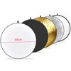 60x60cm 5 In 1 Multi Disc Photography Studio Photo Oval Collapsible Light Reflector Handhold Portable Photo Disc