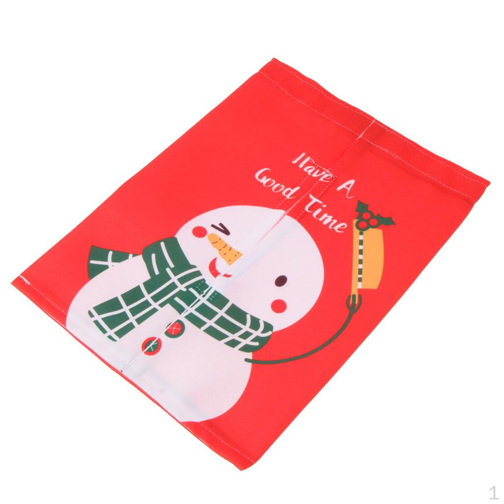 

Santa Claus Tissue Napkin Holder Home Decoration F