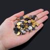 20pcs 8mm 10mm 12mm Stainless Steel Charms Round Blank Stamping Tag Pendants for DIY Bracelet Necklace Jewelry Making Materials