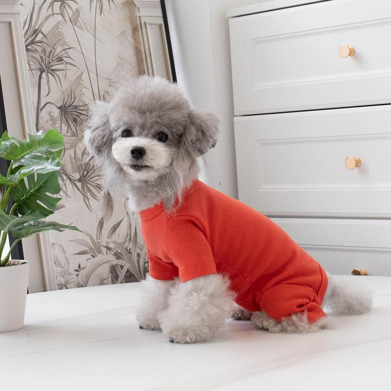 Cotton Dog Pajamas Jumpsuit Boy Girl Dog Clothes Pomeranian Yorkie Bichon Poodle Schnauzer Small Dog Clothing Pet Apparel Winter