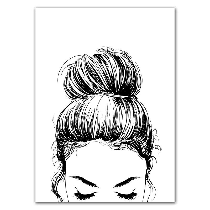 

Картина на холсте с надписью «Любовь для волос», настенная живопись для девочек, постеры на скандинавскую тему и принты, украшение для гостиной, коридора, дома XD003 40x60cm no frame