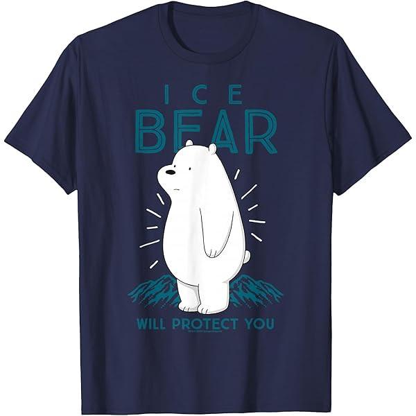 Hot trend We Bare Bears Ice Bear T-shirt unisex All Size SA086 FREE SHIPPING Unisex T-Shirt XXL