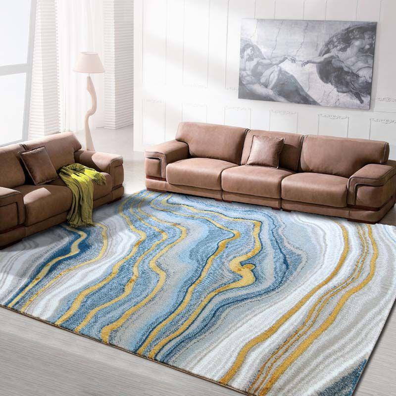 Carpet American Living Room Modern Simplicity of Large Carpet Light Luxury Nordic Bedroom Floor Mat Absorbent Carpet Doormat