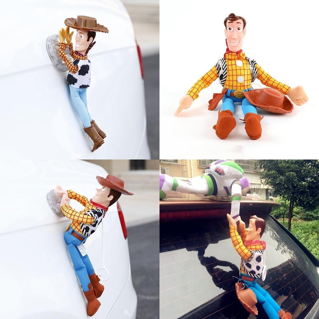 Vtipná 3D hračka Woody a Buzz z Příběhu hraček Panenka do auta Měkká plyšová hračka Perfektní pro sběratele nebo jako dárek Vysoce kvalitní materiál