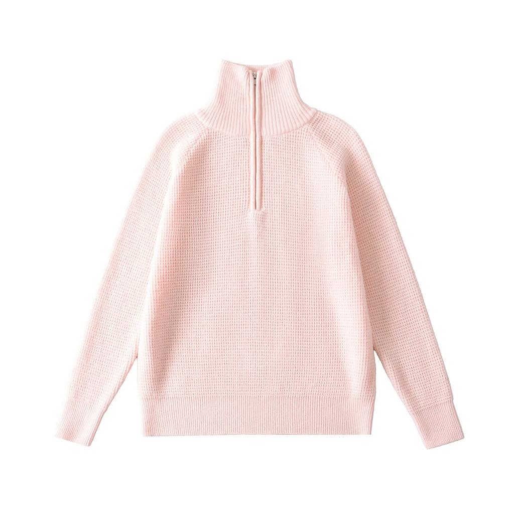 Women's Solid-color Fashionable Long-sleeved Top Sweater