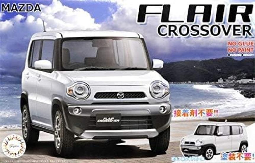Fujimi Model Car NEXT Series Mazda Flare Crossover White Color Coded Plastic Model Car 1/24 No.4 (Pure Pearl) NX-4