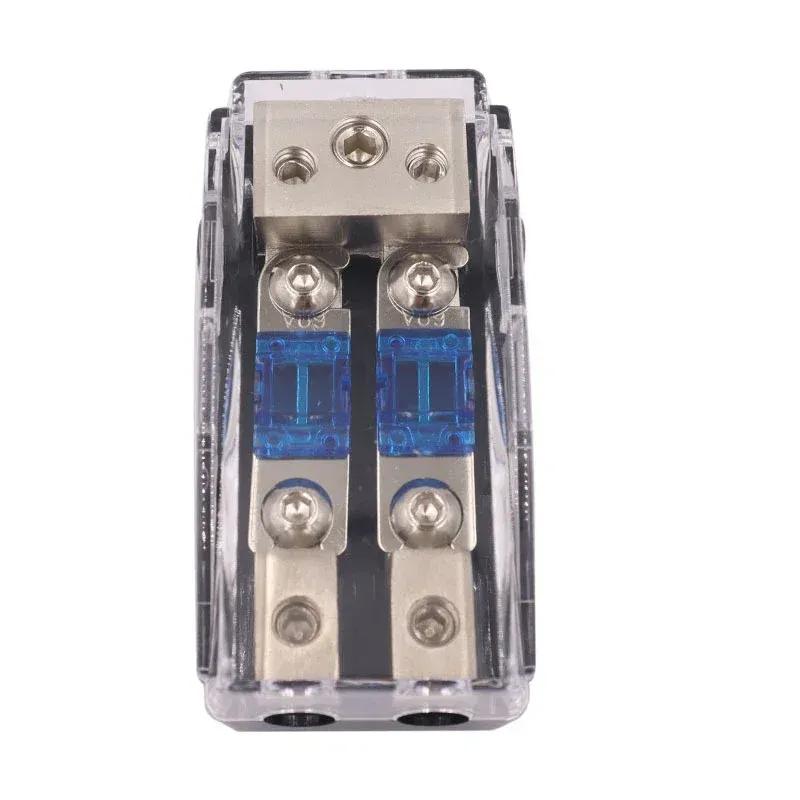 Auto-Audio-Modifikation Zinklegierung Vernickelung Mini-Sicherungshalter Stereo-Audio AFS-Sicherungshalter Stromverteilerblock Sicherungskasten