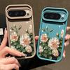 Oil Painting Rose Flowers Pattern Phone Case For Google Pixel 8 7 Pro 8A 9 Pro XL Candy Color Soft TPU Silicone Shockproof Cover For Pixel 9 8 7 Pro