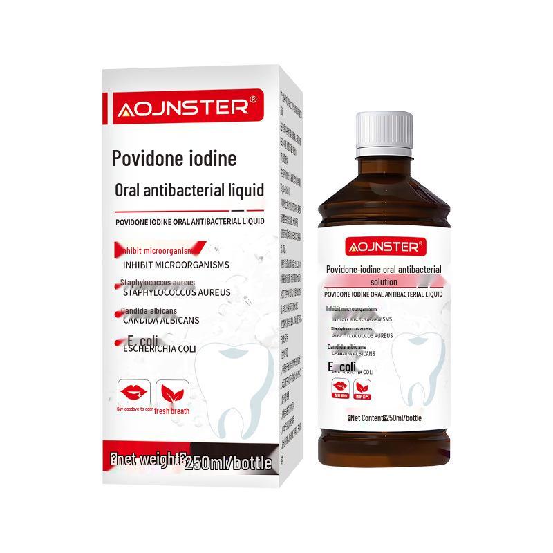 Povidone-Iodine Antibacterial Mouthwash: Fresh Breath & Disinfection Solution