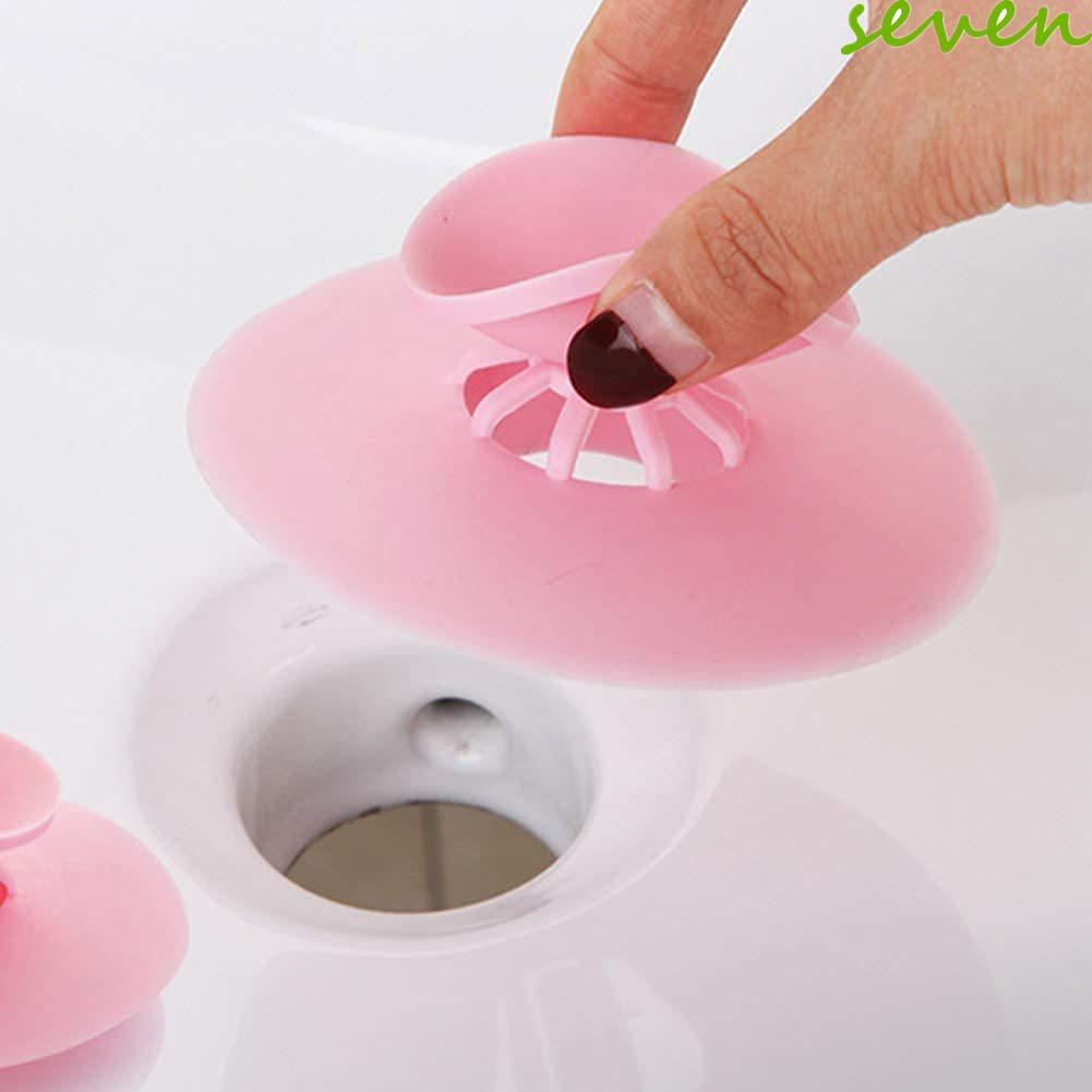 Bathroom Deodorizing and Anti Clogging Circular Floor Drain Silicone Sink Cover