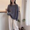 Korean Style One-Shoulder Cashmere Knit Sweater - Women's Loose Fit, Plus Size, Autumn/Winter Street Style Pure Wool Top