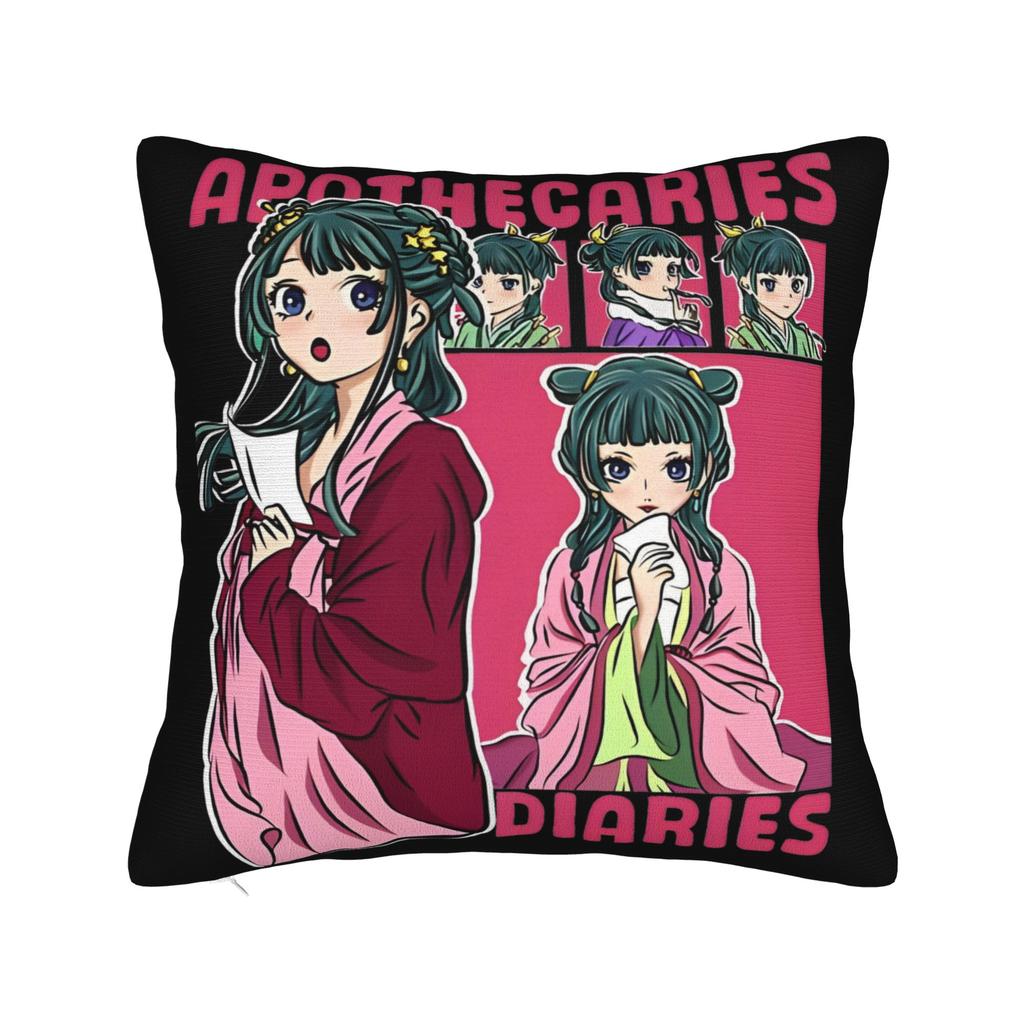 Soft The Apothecary Diaries Maomao Pillowcase Polyester Cushion Cover Decor God of Disease Anime Pillow Case Cover Home Zipper