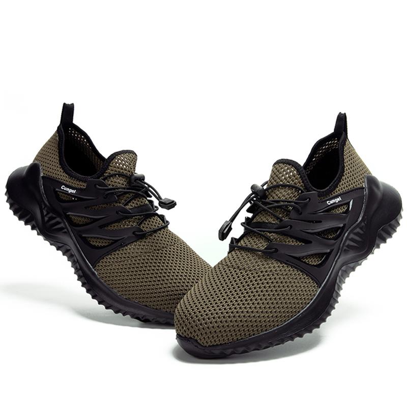 Sicherheitsschuhe für Herren, bruch- und stichfest, Arbeitsschuhe, bequeme Stahlkappenstiefel