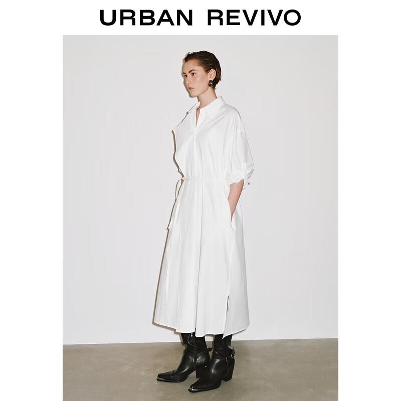 

UR Women s Simple Tie-Waist H-Line Midi Dress S